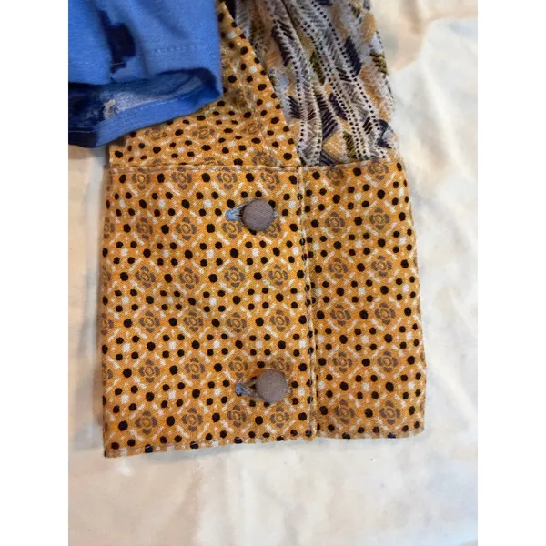 Boho Free People Patchwork Blouse Size Small - Image 6