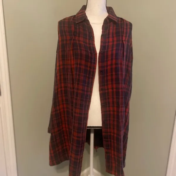 Nwt Paper‎ Crane Flannel Shirt Dress - Image 7