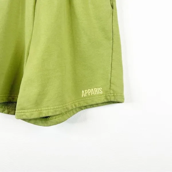 Apparis Julianna Pull-On Sweat Shorts Women's S Green Athleisure Lounge‎ - Image 7