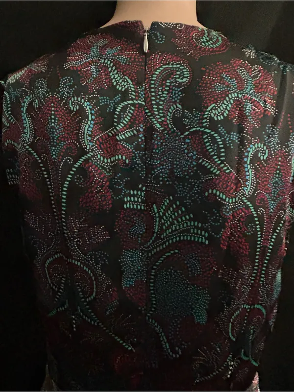 The Limited Black & Plum Brocade Fit-&-Flare Dress SZ 2 NWT - Image 9