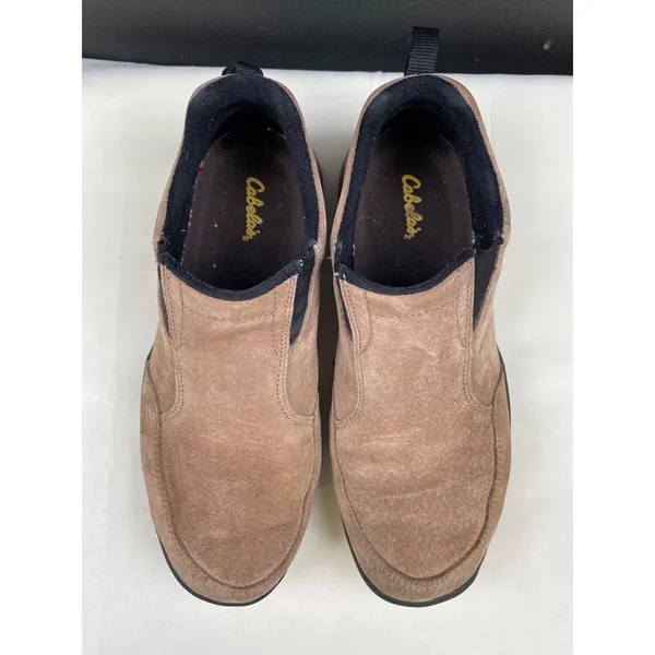 Cabelas Women's Tan Suede Slip on Shoes/ Loafers Size 8 SKU 4979 - Image 2