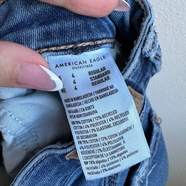 American Eagle Super High Rise Flare Indie Boho Festival Jeans Size 4 - Image 6