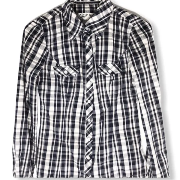 Guess Jeans Plaid Western Cut Shirt - Image 3