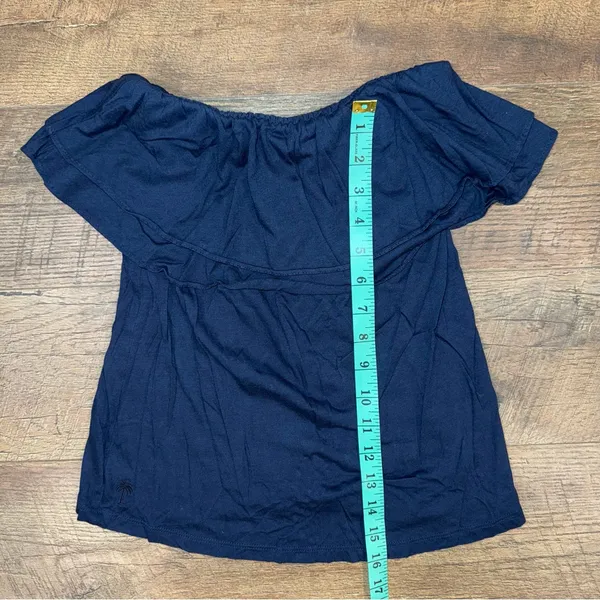 Lilly Pulitzer True Navy Rilo Ruffle Strapless Tube Top - Image 7