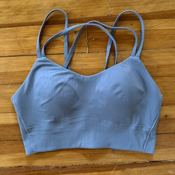 Lululemon Like a Cloud Longline Bra B/C Cup in Light Solar Grey - Image 3