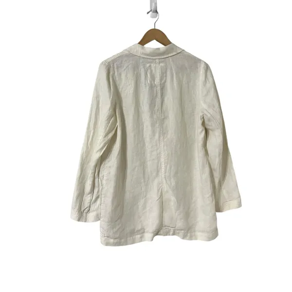MADEWELL Linen Button Up Blazer Jacket - Image 7