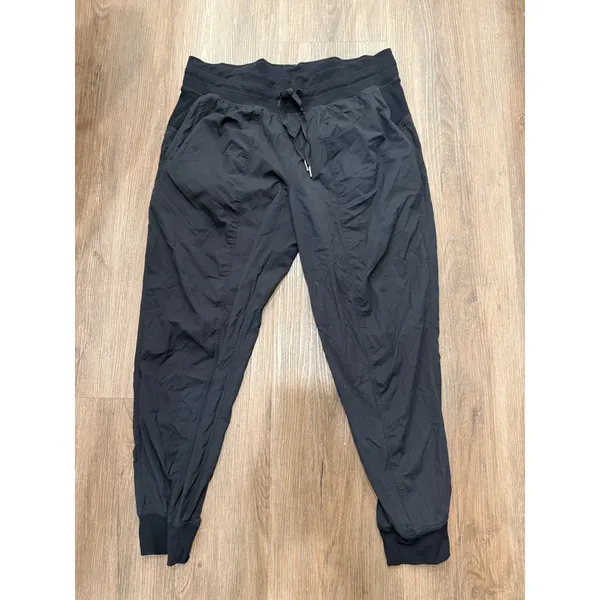 Lululemon Dance Studio Jogger Black Size 14 Lightweight Tapered Athletic‎ Pants - Image 2