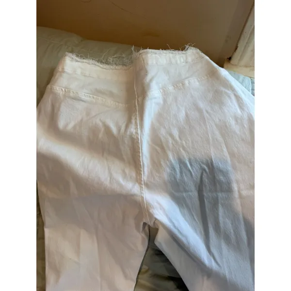 BDG Urban Outfitters V-Front Ruched Flare Jeans White Size 29 Exc Cond - Image 2