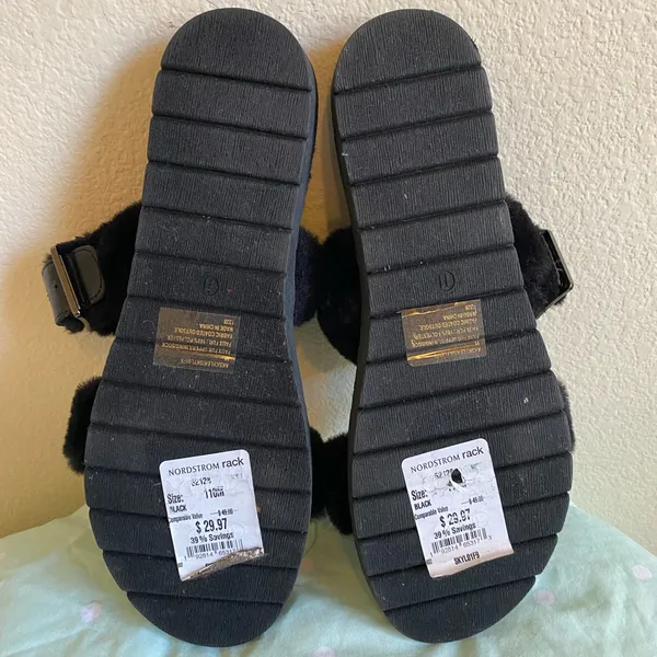 NWT AK ANNE Klein Black Womens Sandals size 11 - Image 10