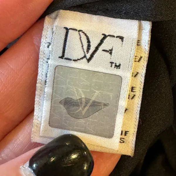 Diane Von Furstenberg Dress Women 4 Blue Black Silk Jeweled Shift Mini‎ Cocktail - Image 8