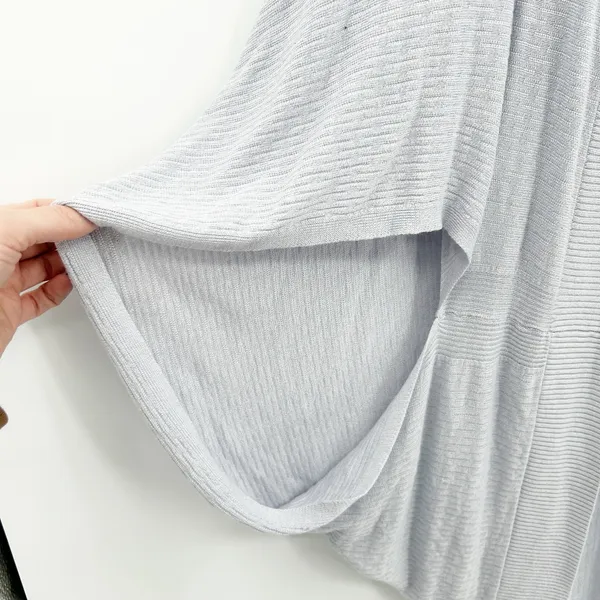 Lululemon Womens Silk Blend Open‎ Front Stillness Wrap Cardigan OS Silver Fox - Image 7