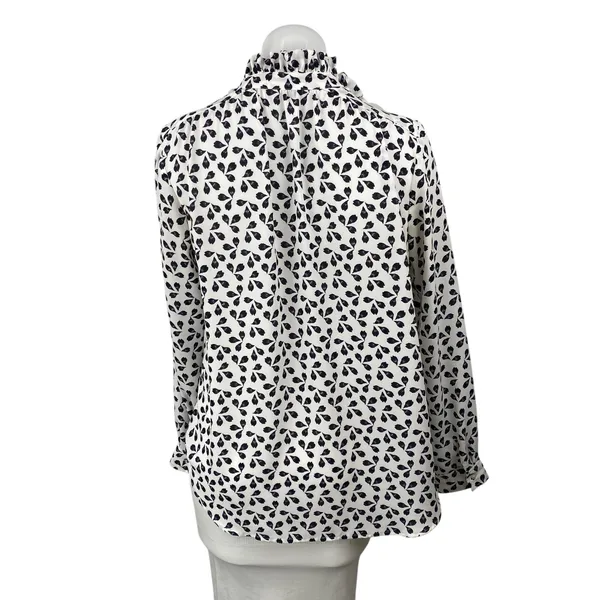 Ann Taylor Women's Floral Collared Long Sleeve Button Down Shirt Blouse Top Sz S - Image 4
