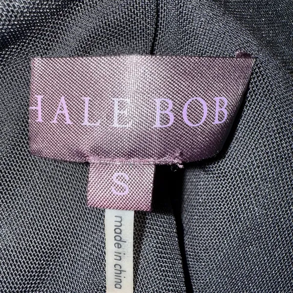 HALE BOB‎ Sleeveless V Neck Fit and Flare Dress Panel Blocked Black & Gray EUC S - Image 9