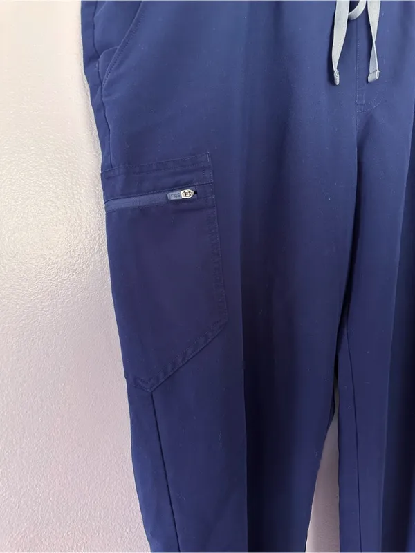 FIGS Zamora Casual Jogger Scrub Pants Navy 3XL - Image 4
