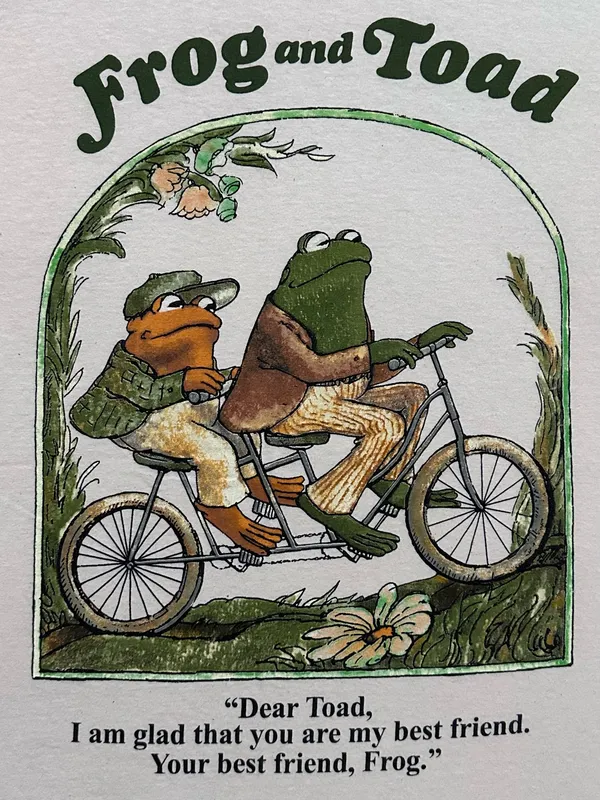 Frog and Toad Bicycle Best Friend Quote Shirt - Image 4