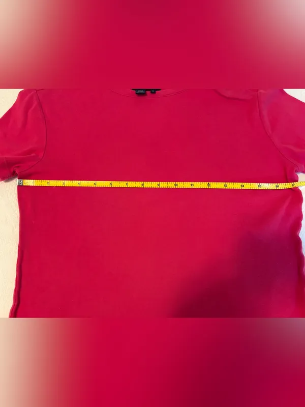 Chaps Pink Short-Sleeve Button-Shoulder Tee - Image 6