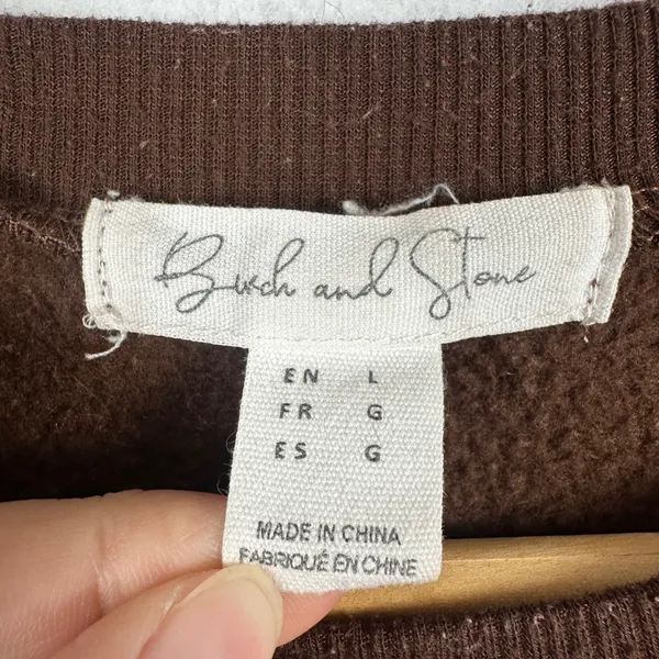 Buch and Stone New York 1996 Legendary‎ Vibes Brown Sweatshirt Crewneck Women L - Image 5