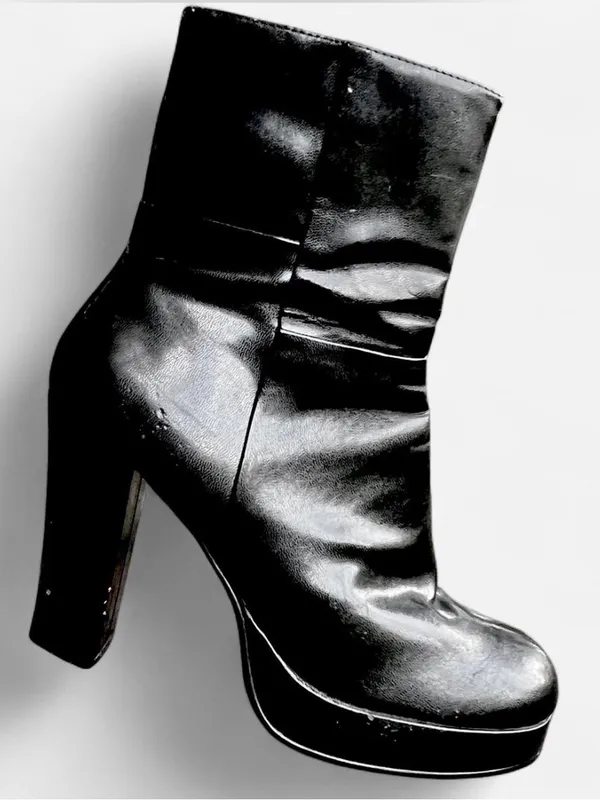 Y2K Bongo Platform Black High-Heel Boots - Image 2