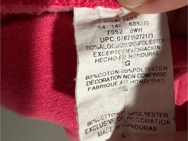 Champion Eco Authentic Pink Pullover Hoodie Women’s Large Embroidered Logo - Image 6