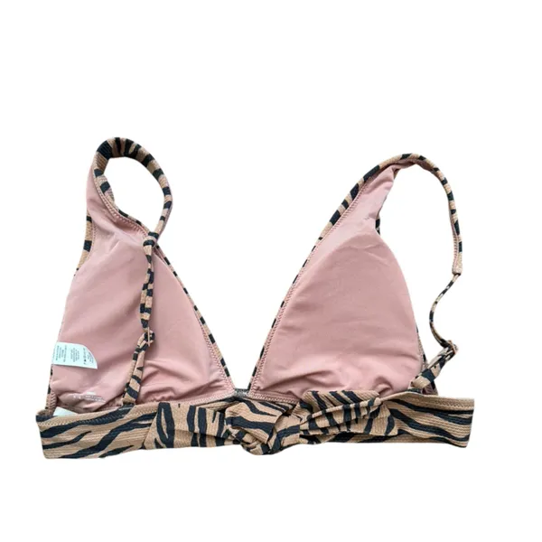 Aerie Womens Tiger Pique Triangle Bikini Swim Top - Image 4