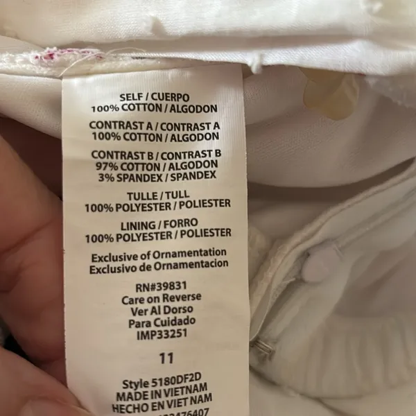 Y2K Vintage My Michelle Party Romantic Dress Jr 11 Pink White Floral Cottagecore - Image 8