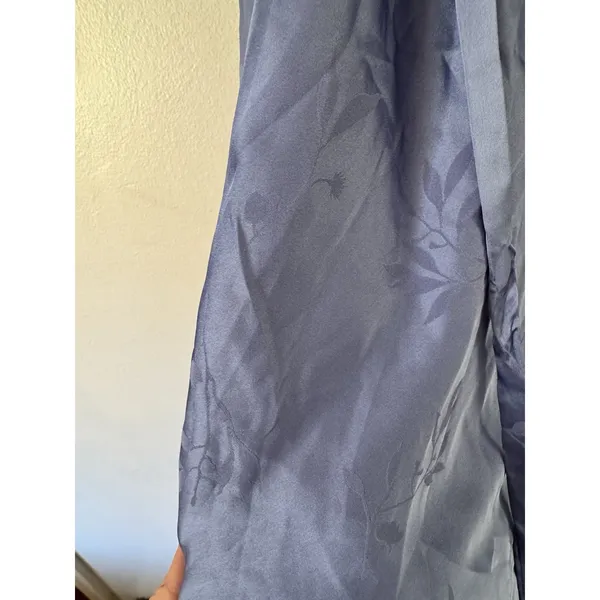 NWOT Lulus Sophisticated Sight Periwinkle Satin Jacquard Cowl Midi Dress XXL - Image 8