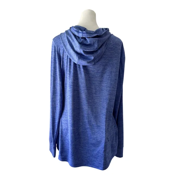 Old Navy Blue Hooded Lightweight Pullover Sweatshirt - Image 6