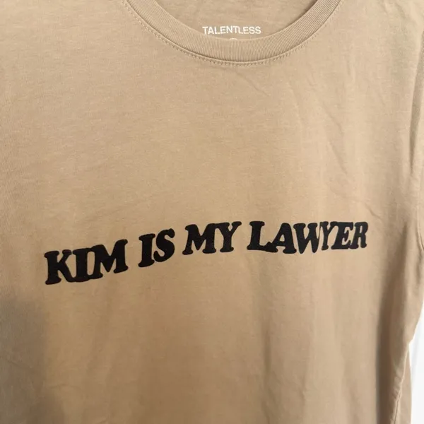 TALENTLESS “KIM IS MY LAWYER” T-shirt SMALL - Image 2