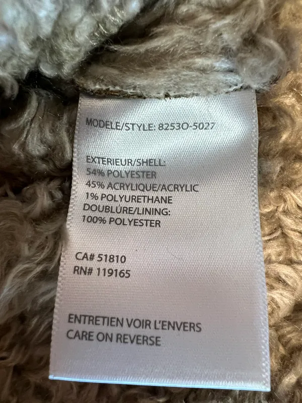 & Other Stories Tribal Coat Jacket Women's Size 6 Brown Faux Leather - Image 7