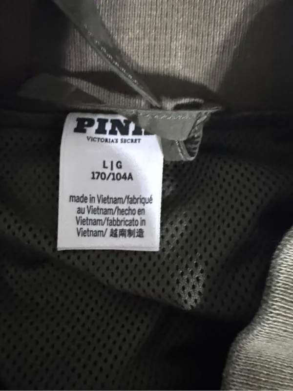 Victoria's Secret Olive Green Bomber Jacket - Image 3