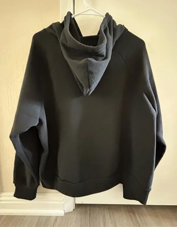 Zip Up Hoodie Black Size XL - Image 2