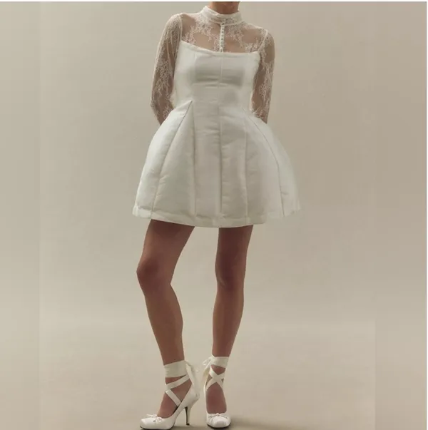 Anthropology BHLDN Lace Mini Dress - Image 5