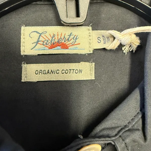 FAHERTY Women’s Size Small Gray Organic Cotton Business Casual Shirt‎ Dress NWT - Image 7