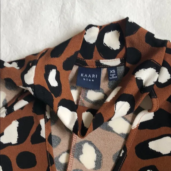 KAARI BLUE Animal Print Swing Mini Dress - Image 3