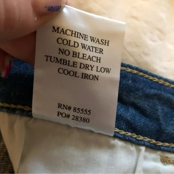 Studio Blue Denim Cutoff Distressed Jean Shorts 28 - Image 4