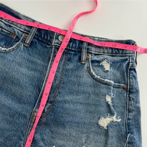 Abercrombie & Fitch Mom high‎ rise shorts sz 28 6 - Image 5