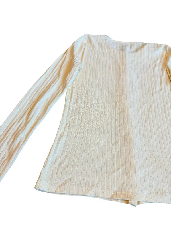Brandy Melville Buttery Yellow Button-Down Cardigan Sweater Top Shirt One SIze - Image 11