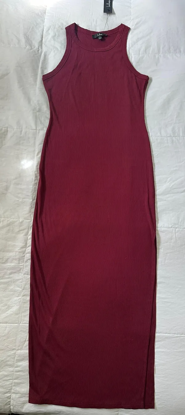 Lulus Ribbed Bodycon Midi Dress - Image 2
