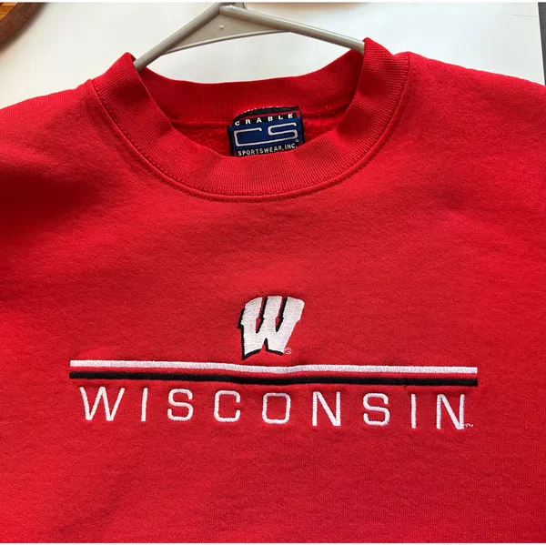 Wisconsin Crewneck Red Size XL - Image 4