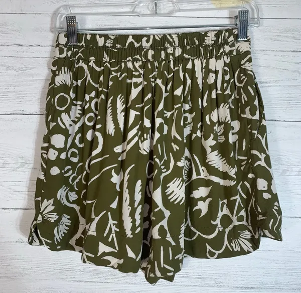 Anthropologie Ett :twa Woman’s Shorts Clearwater Green Print Size XS - Image 7