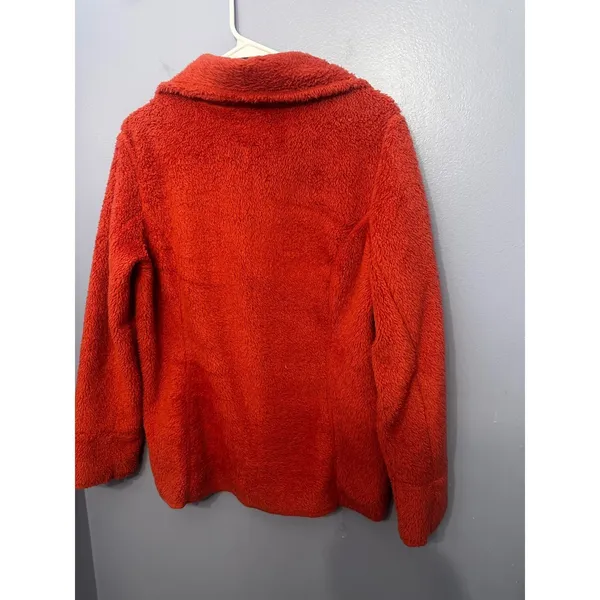 LL Bean Womens Hi-Pile Fleece Quarter‎ Zip Pullover Pink Med OGLT9 - Image 3