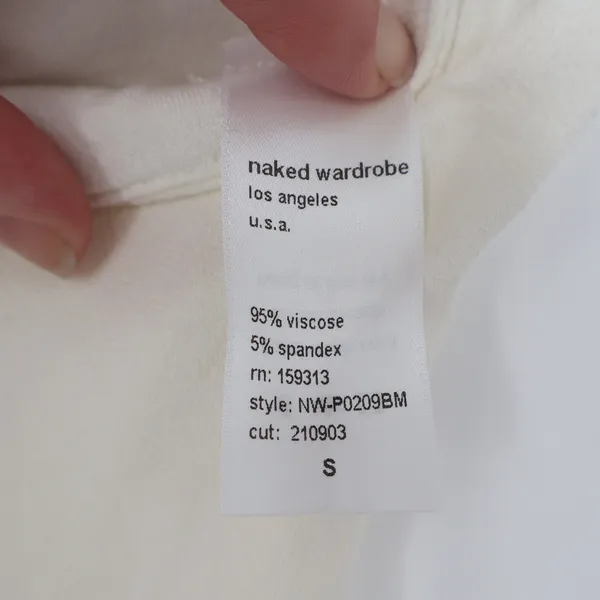 Naked Wardrobe Baby Mama Cream Maternity Biker Shorts NW-P0209BM Womens Small - Image 4