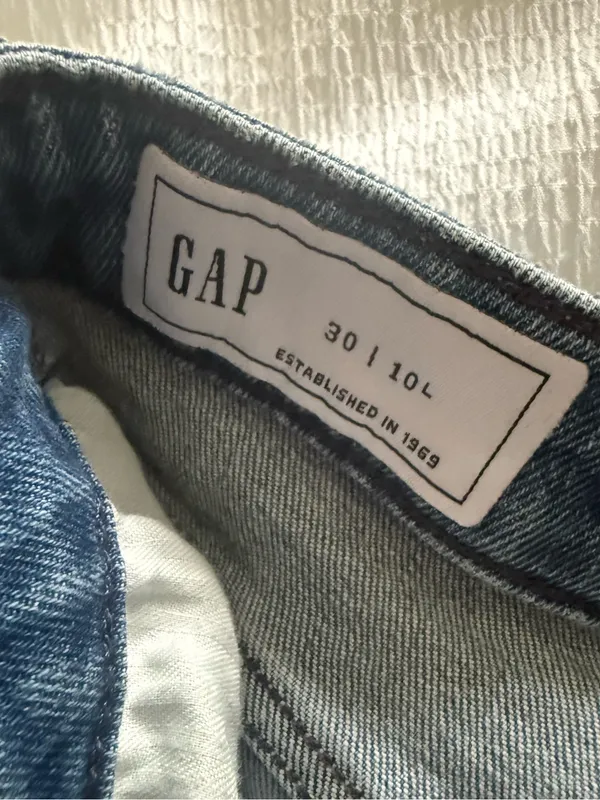 GAP Extra High Rise Stride Wide Leg Jeans Light Indigo Baggy Jeans Size 30 10L - Image 7