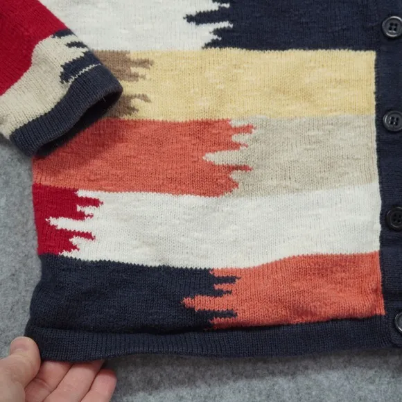 Vintage Christopher‎ & Banks Cardigan Sweater Ikat Stripe Western Cottagecore - Image 4