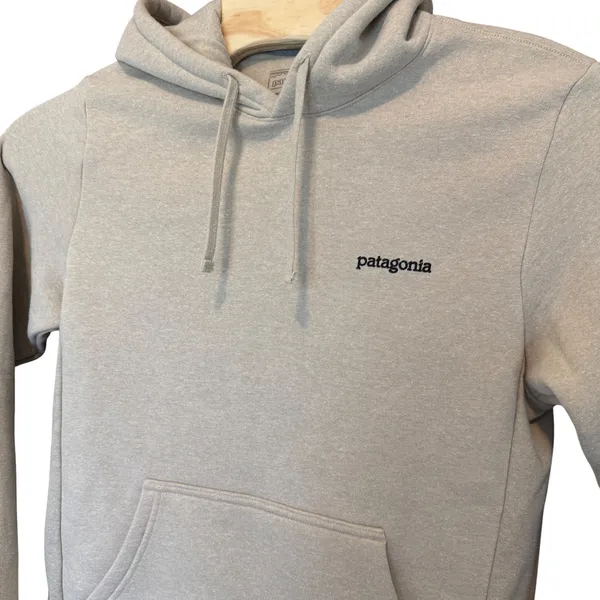 Patagonia Uprisal P-6 Hoodie Mens M Womens L Oatmeal Gorpcore Sustainable Preppy - Image 2