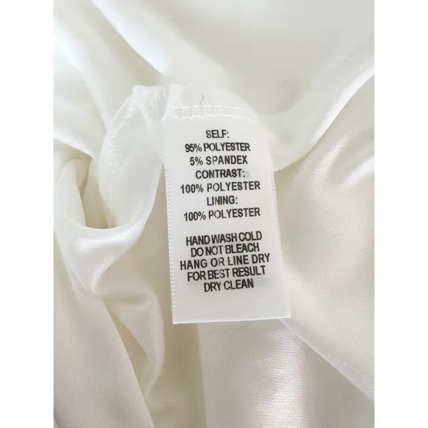 Lulus White Pearl Strapless Maxi Dress Mermaid Gown Bridal Event NWT Size M - Image 8