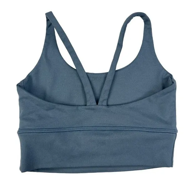 Set Active - LuxForm scoop Y Sports Bra in Blue - Image 2