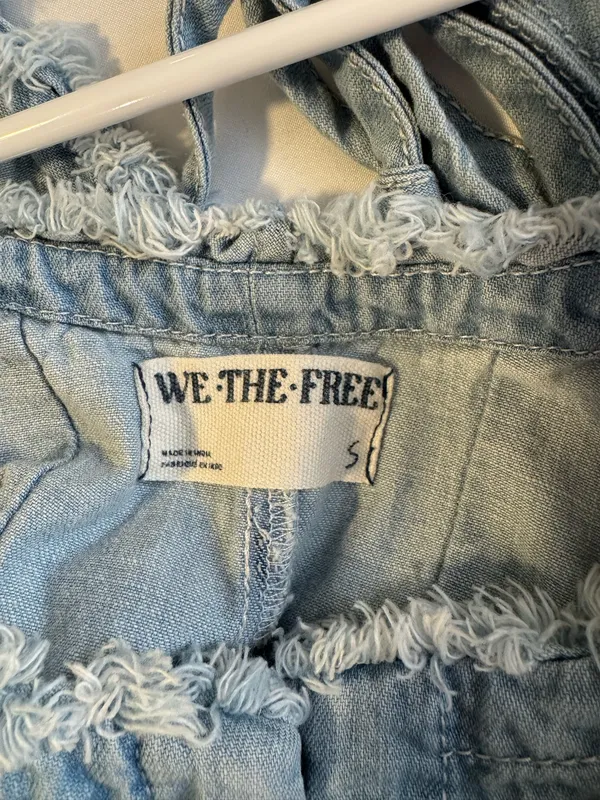 Free People Denim Jumpsuit - Image 3