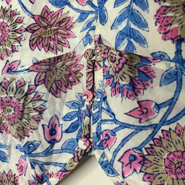 J. Crew Ruffle V-Neck Top Floral M - Image 5