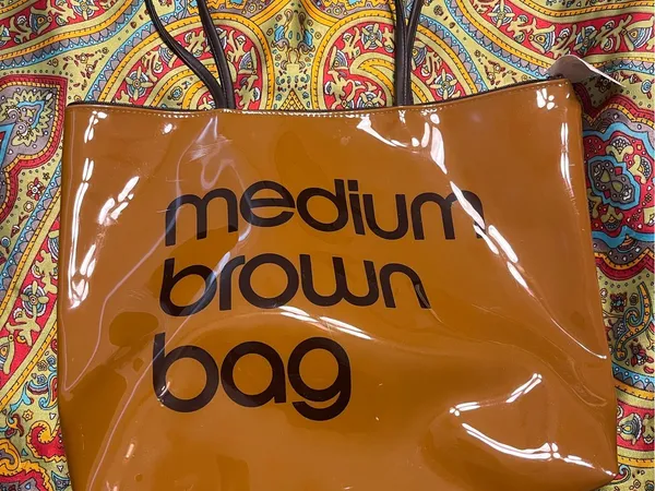 Bag Glossy Tan Tote - Image 3